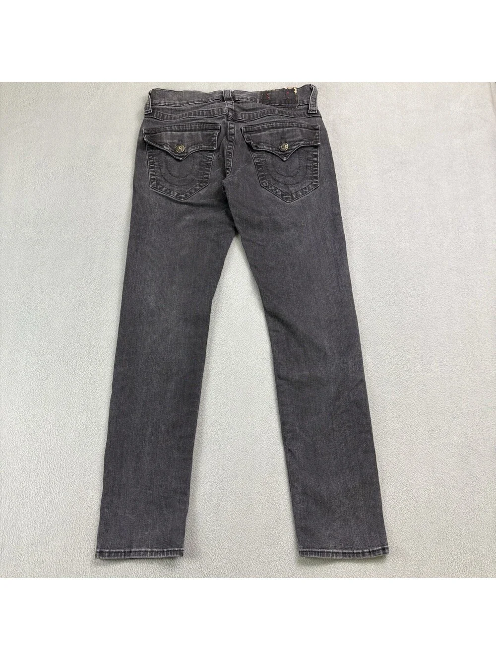 Vintage True Religion Rocco Relaxed Skinny Jeans Size 30x30 in. Black